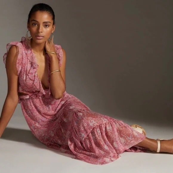 HOT MISA Los Angeles Pink Natasha Dress New With Tags Sz M